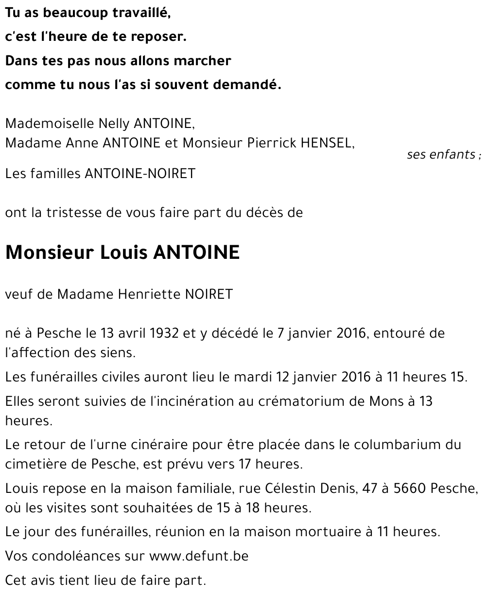 Louis ANTOINE