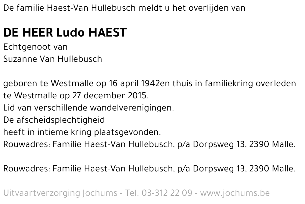 Ludo Haest