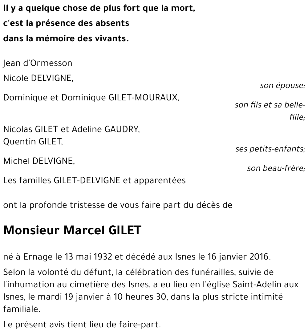 Marcel GILET