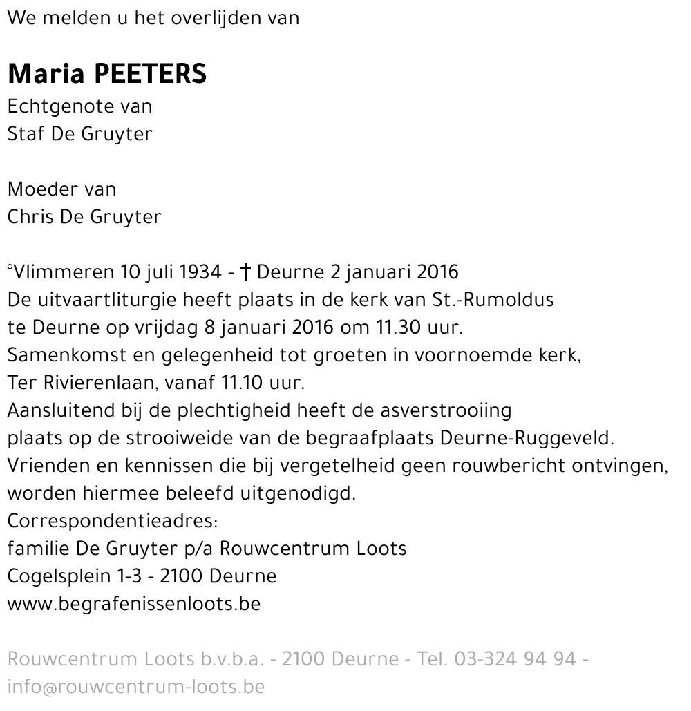 Maria Peeters