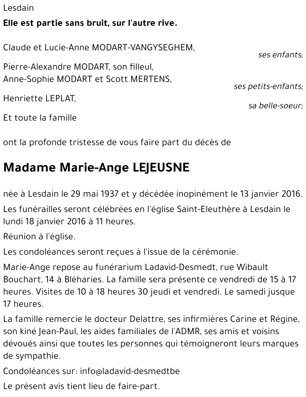 Marie-Ange LEJEUSNE
