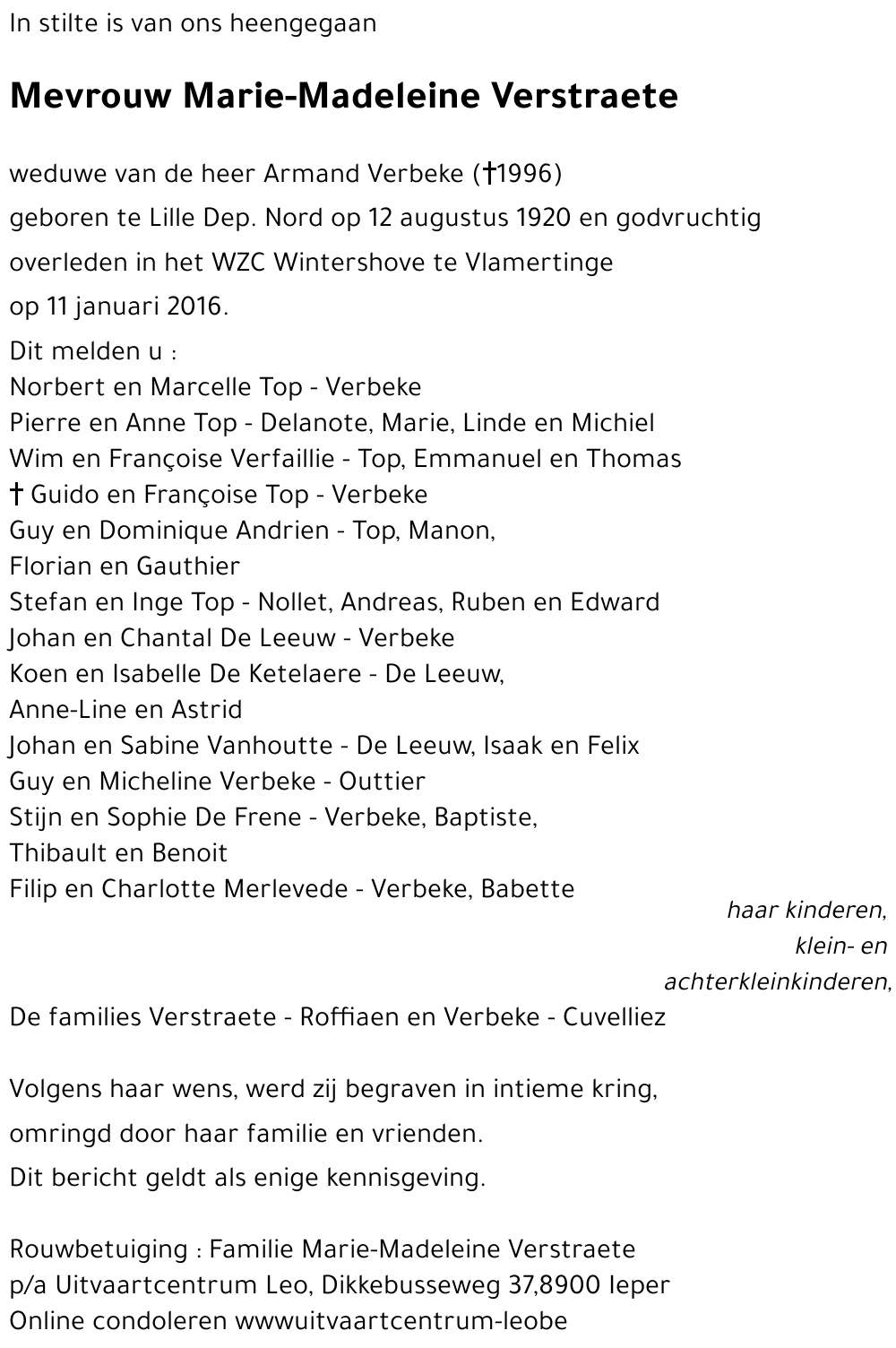 Marie-Madeleine Verstraete