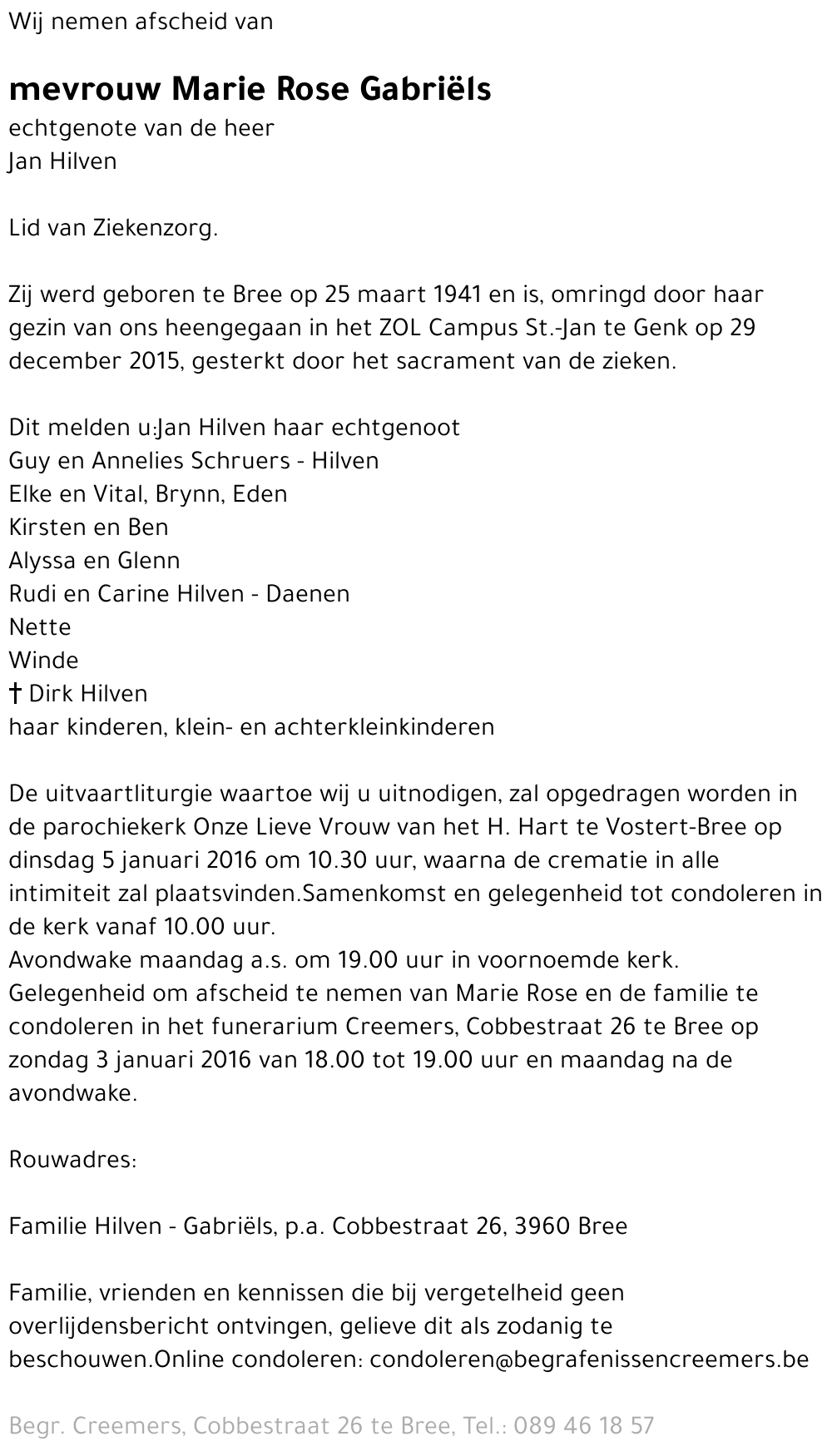 Marie Rose Gabriëls