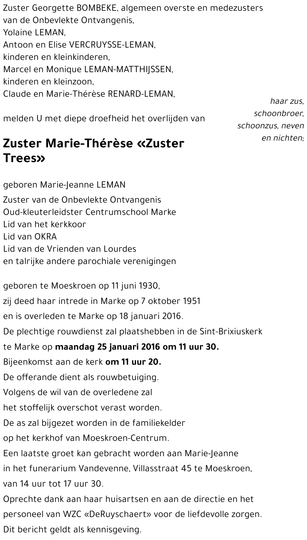 Marie-Thérèse Leman