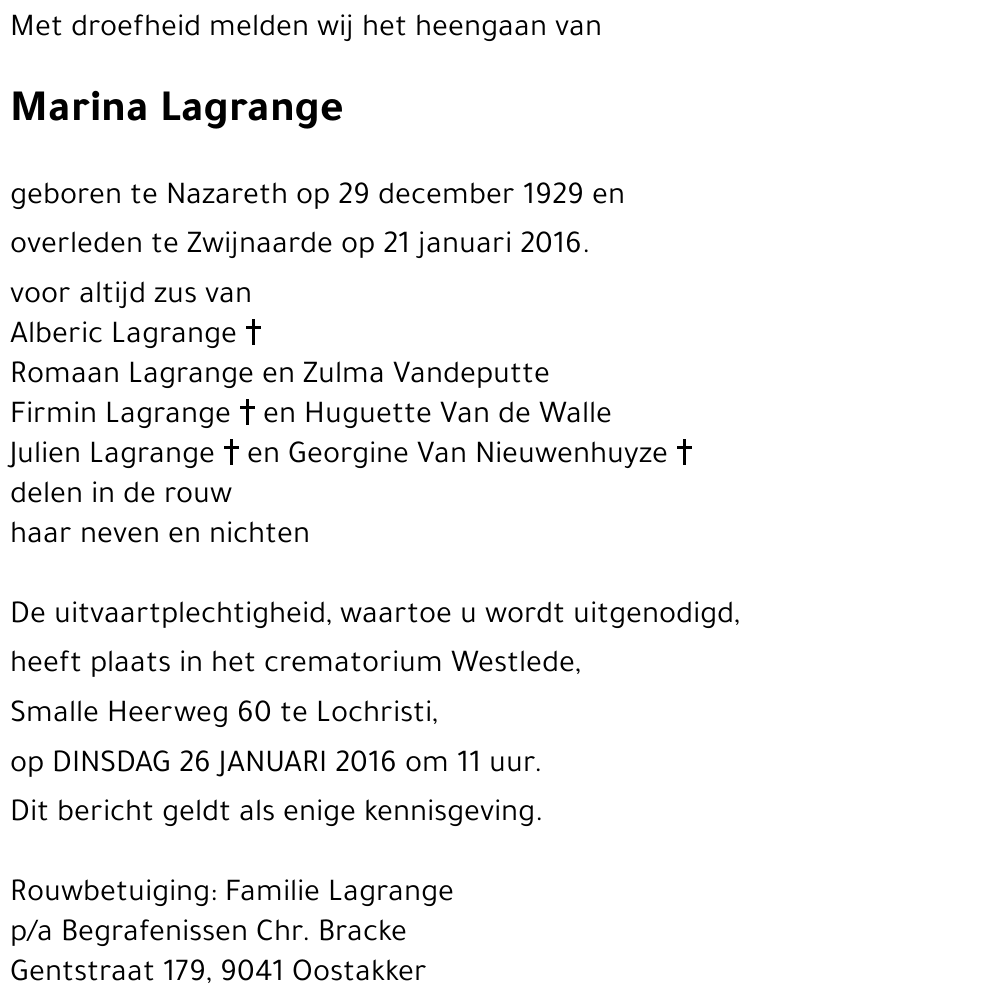 Marina Lagrange