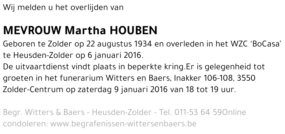 Martha Houben