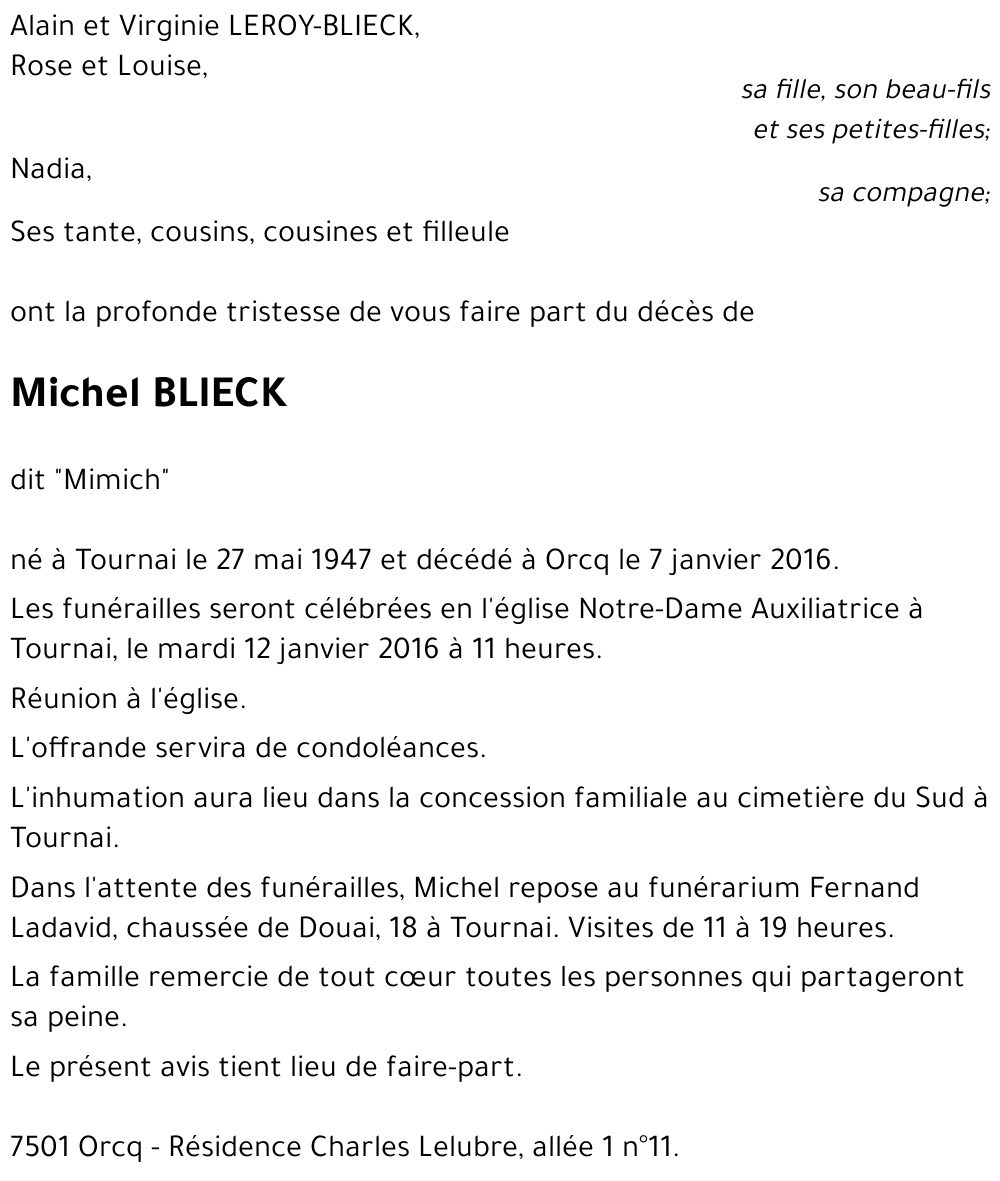 Michel BLIECK