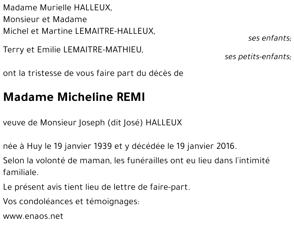 Micheline REMI