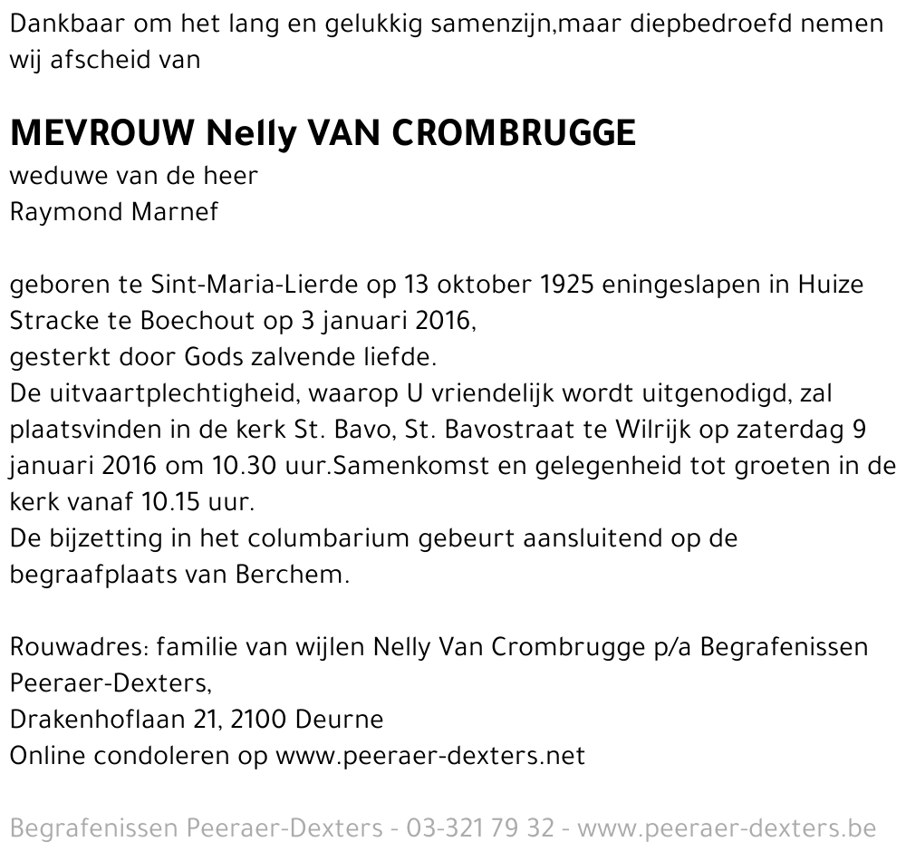 Nelly Van Crombrugge