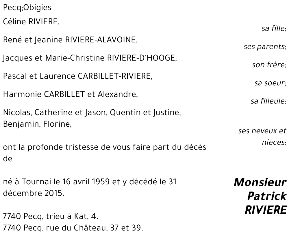 Patrick RIVIERE