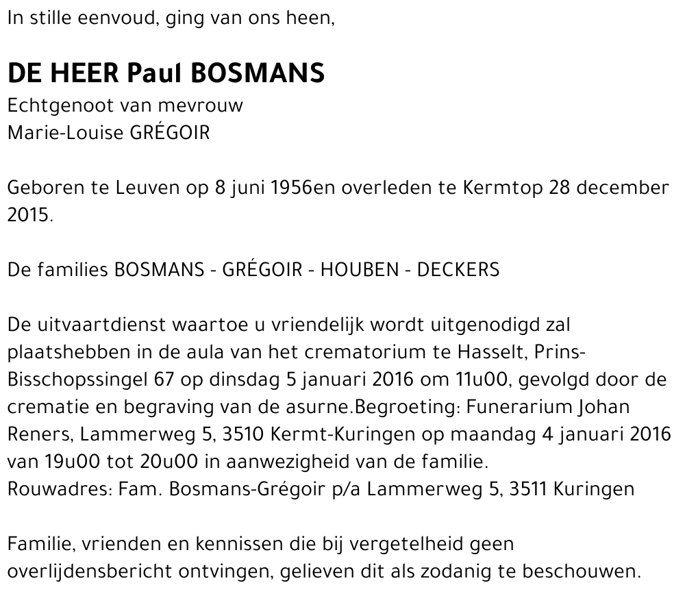 Paul Bosmans