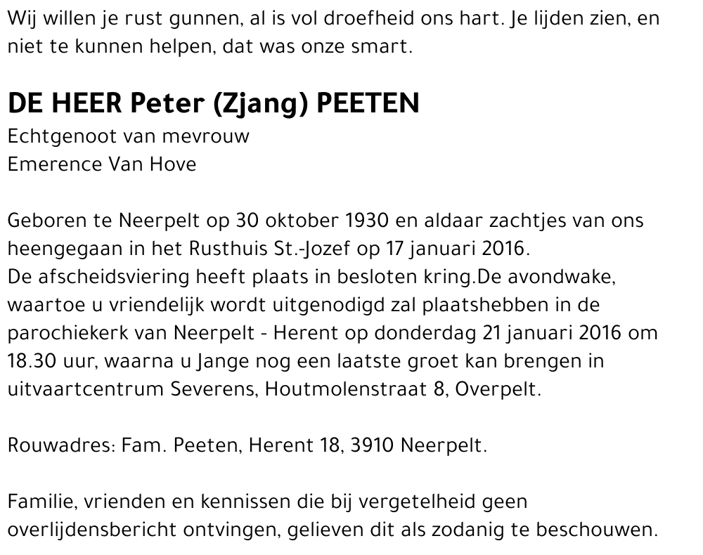 Peter Peeten