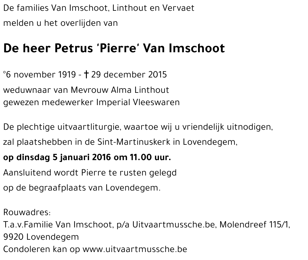 Petrus Van Imschoot