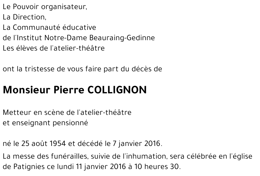Pierre COLLIGNON