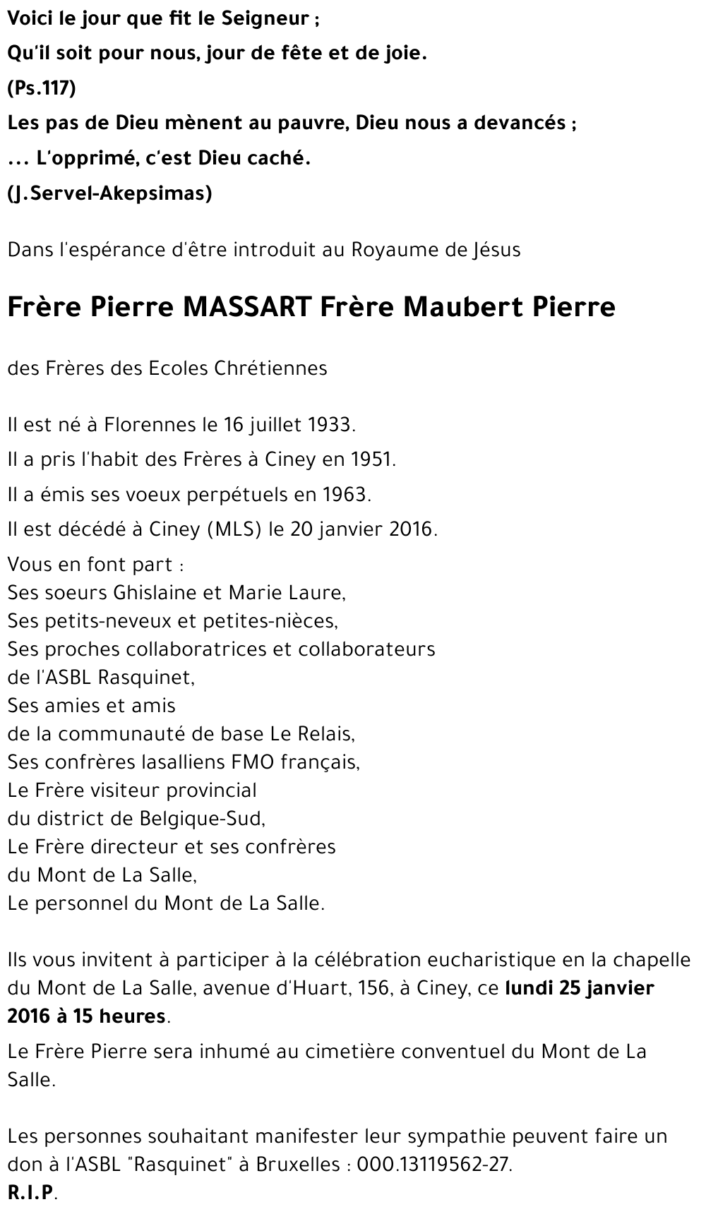 Pierre MASSART