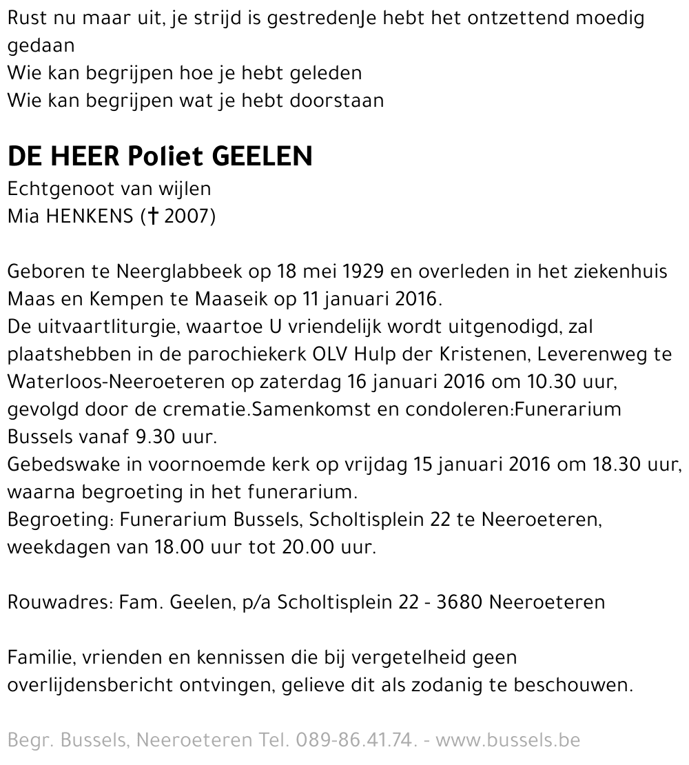 Poliet GEELEN