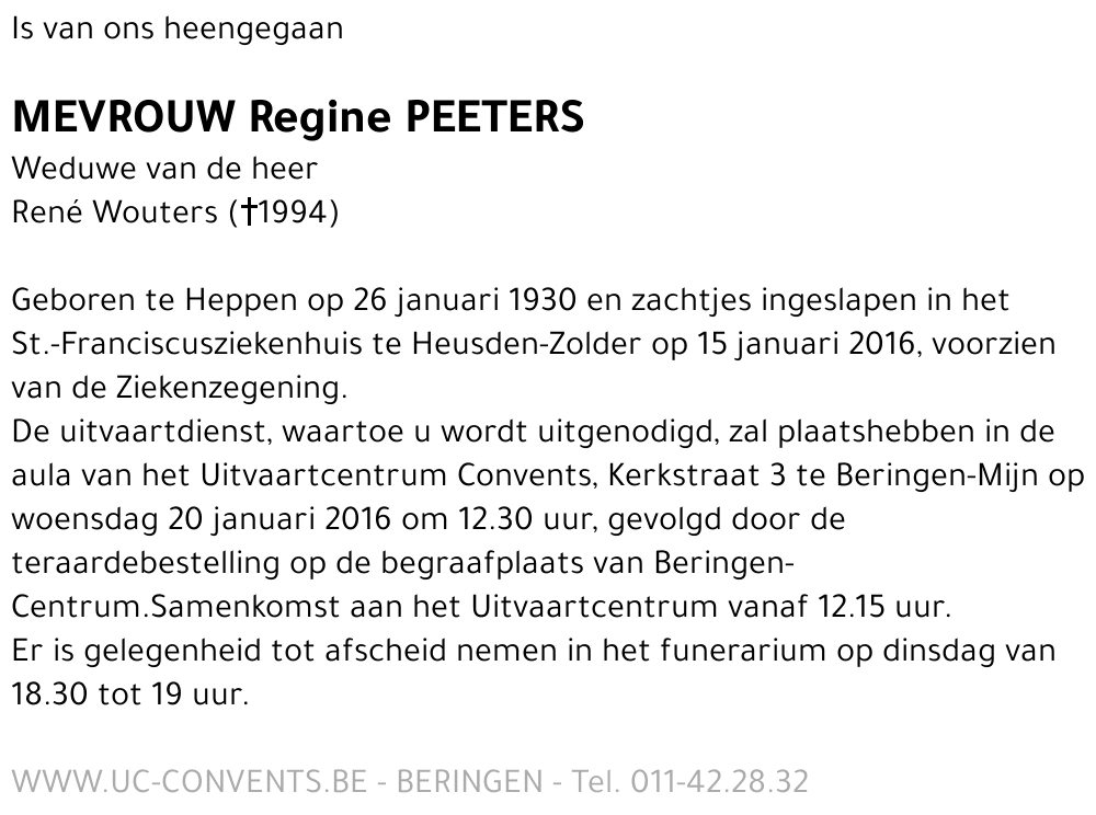 Regine Peeters