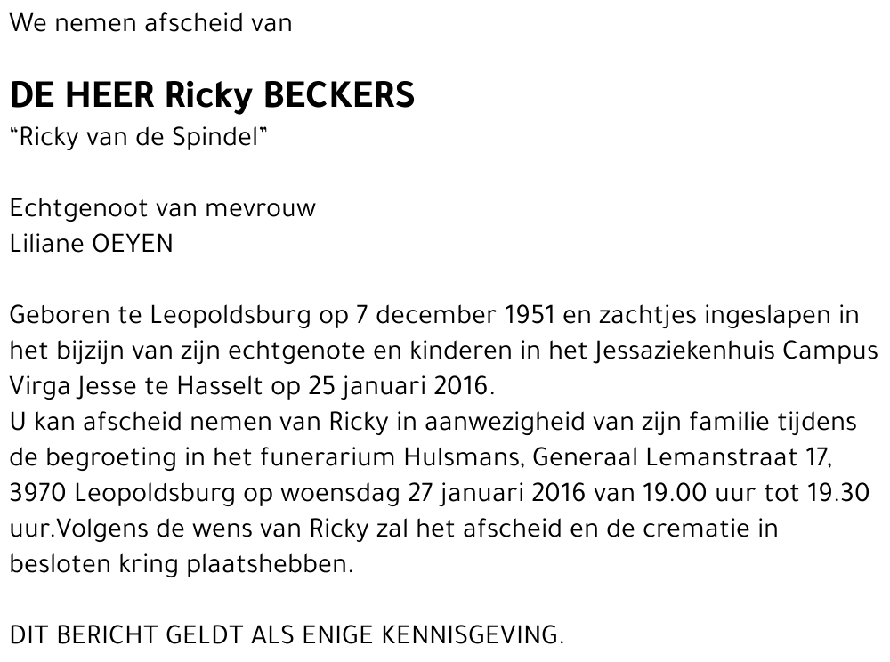 Ricky Beckers