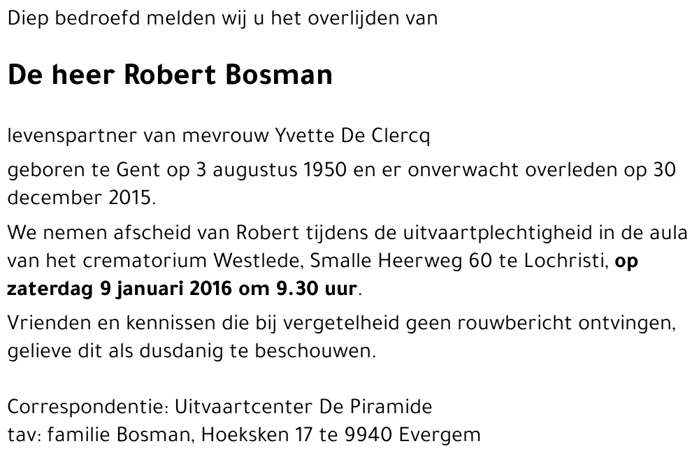 Robert Bosman