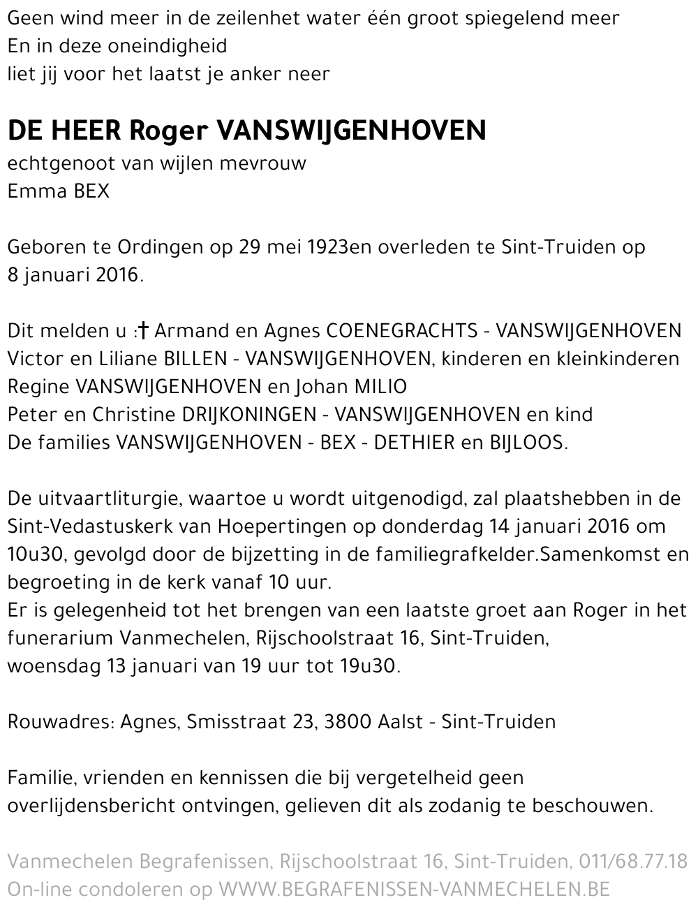 Roger Vanswijgenhoven