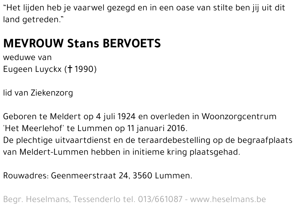 Stans Bervoets