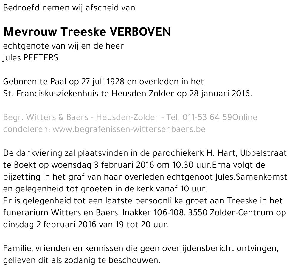 Treeske Verboven