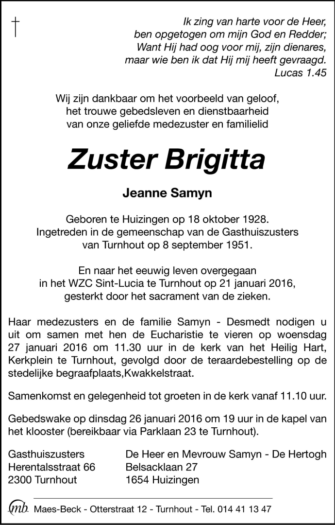 Zuster Brigitta