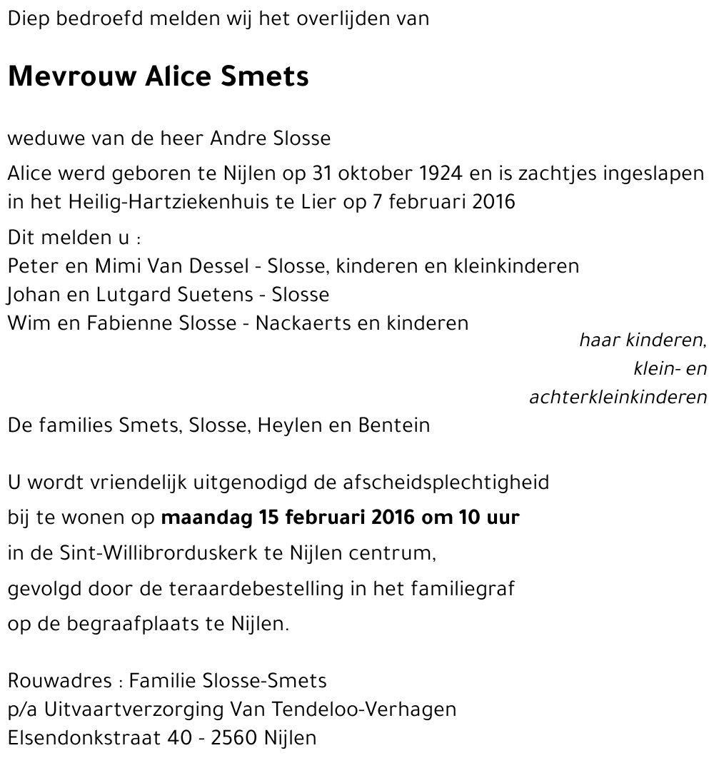 Alice Smets