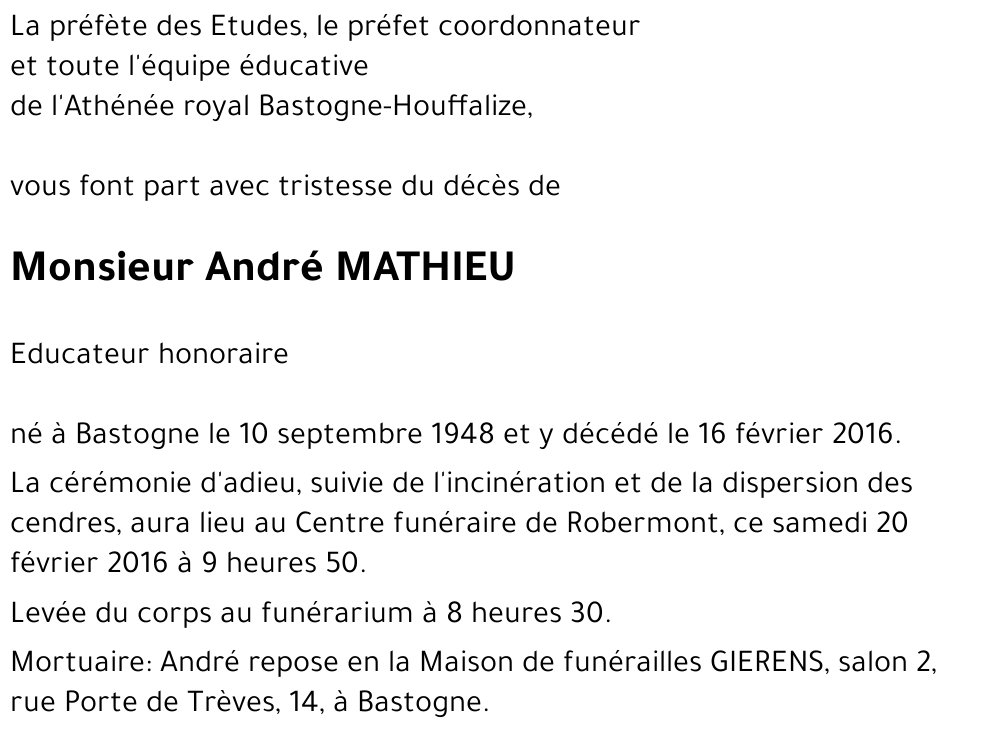 André MATHIEU