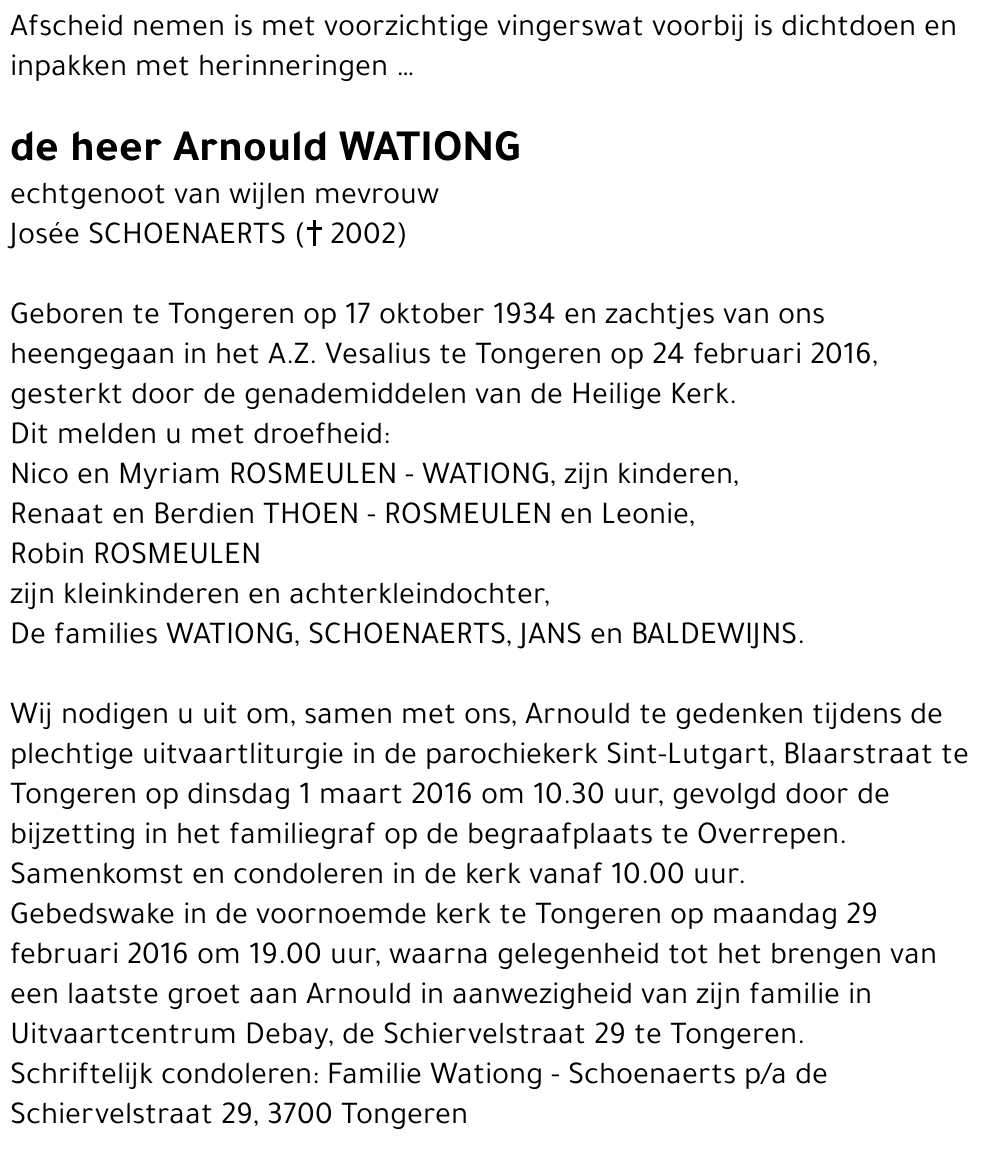 Arnould WATIONG