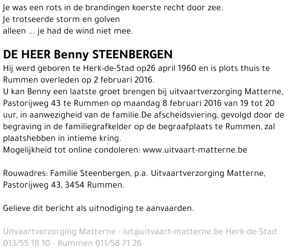 Benny Steenbergen