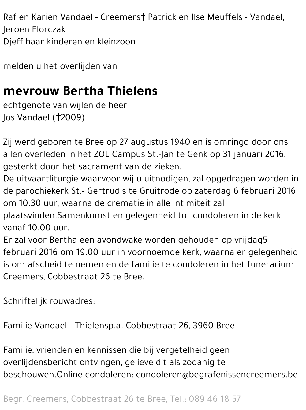 Bertha Thielens