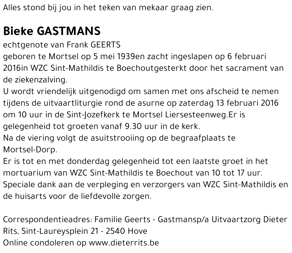 Bieke Gastmans