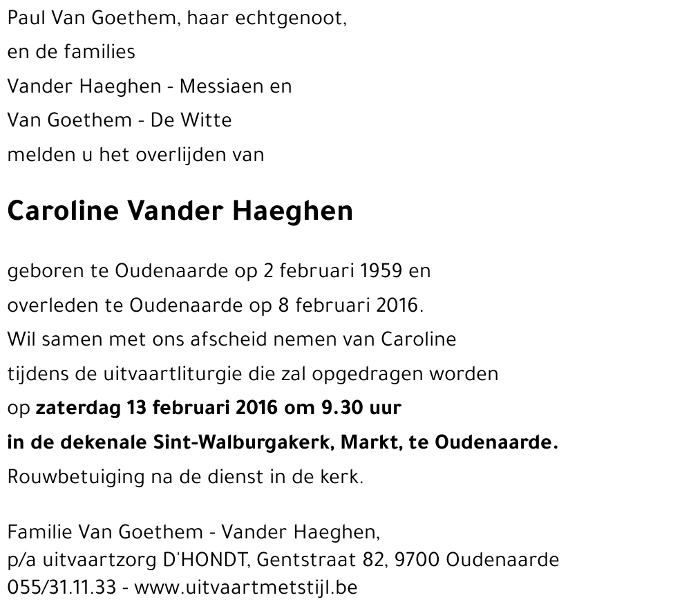 Caroline Vander Haeghen