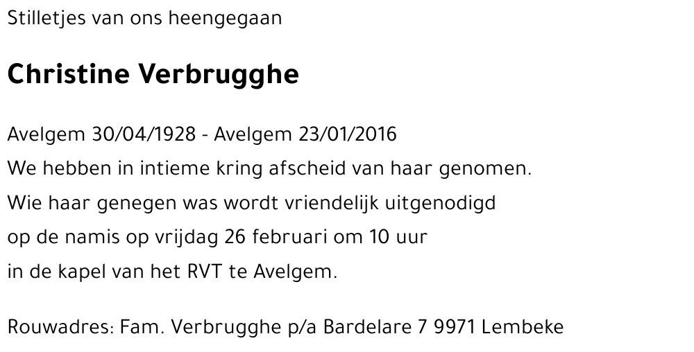 Christine Verbrugghe