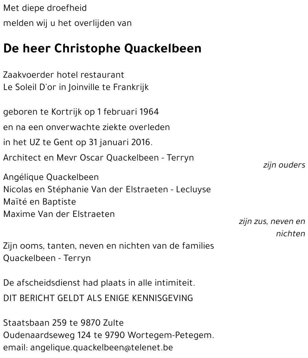 Christophe Quackelbeen