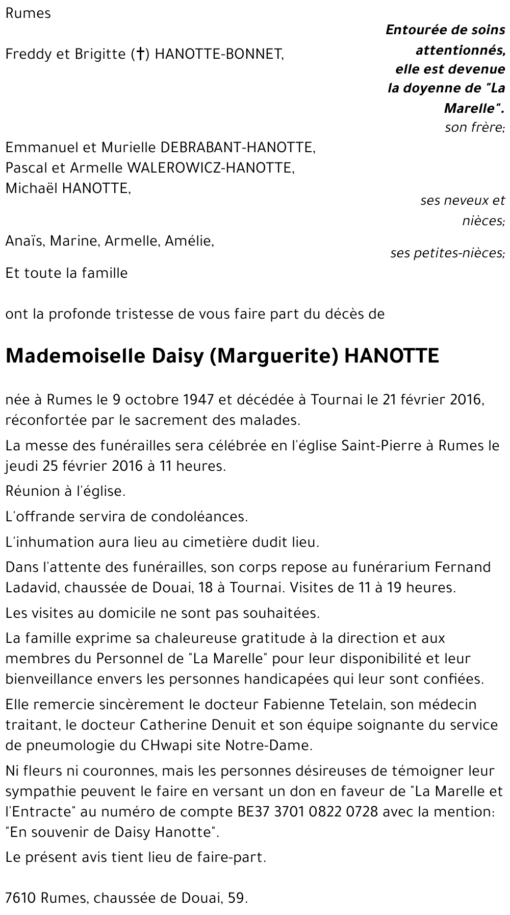 Daisy HANOTTE