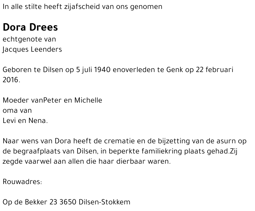Dora Drees