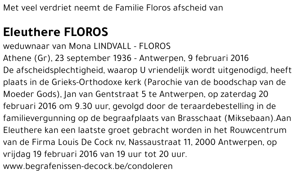 Eleuthere Floros