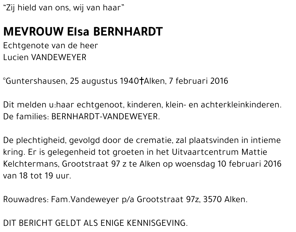 Elsa BERNHARDT