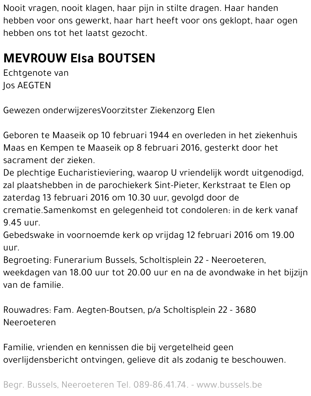 Elsa BOUTSEN