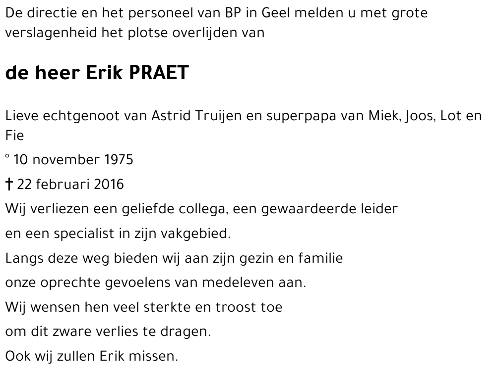 Erik PRAET