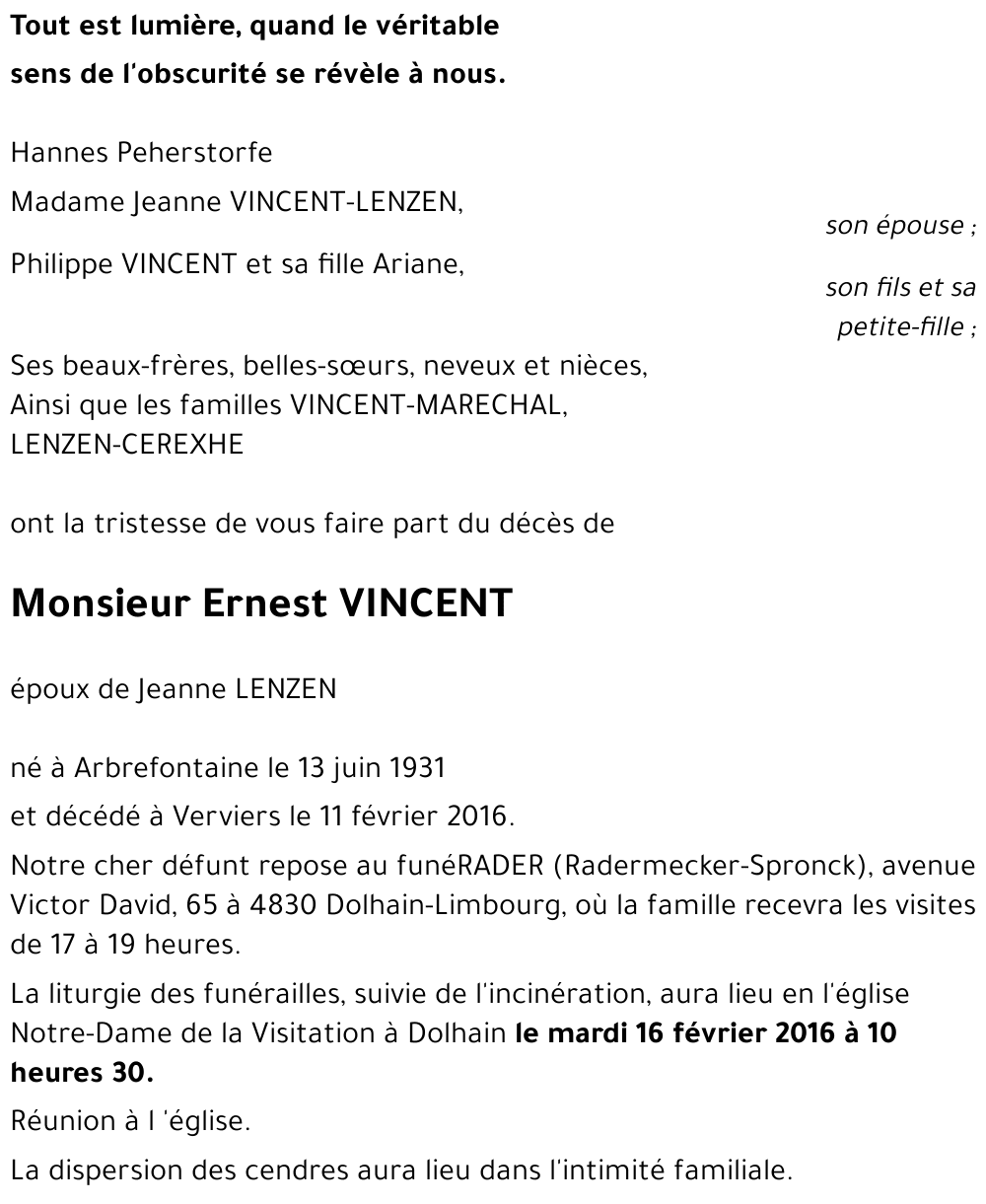 Ernest VINCENT