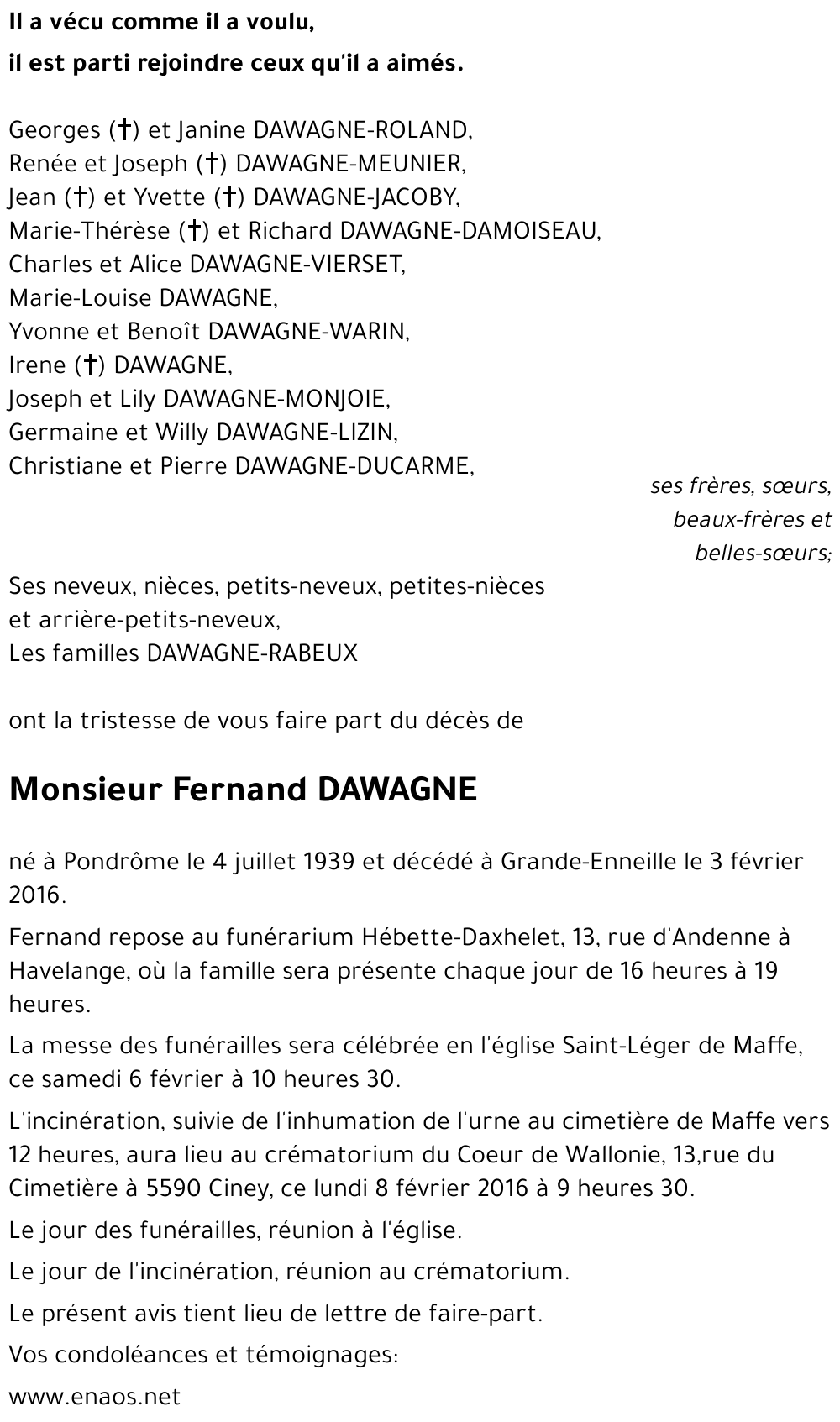 Fernand DAWAGNE