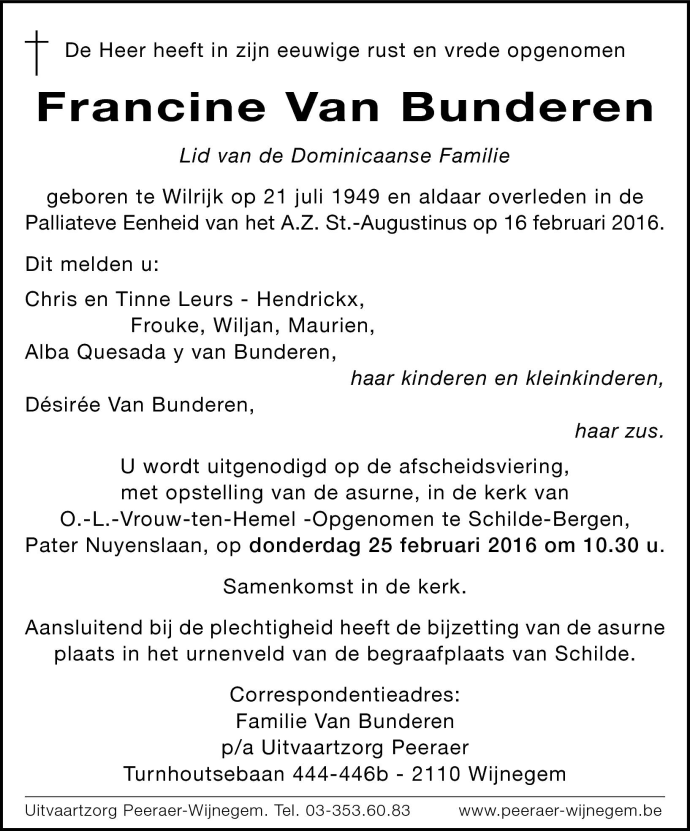 Francine Van Bunderen