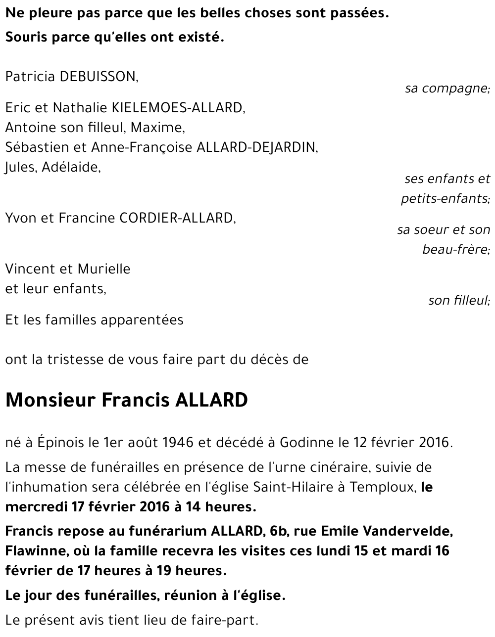 Francis ALLARD