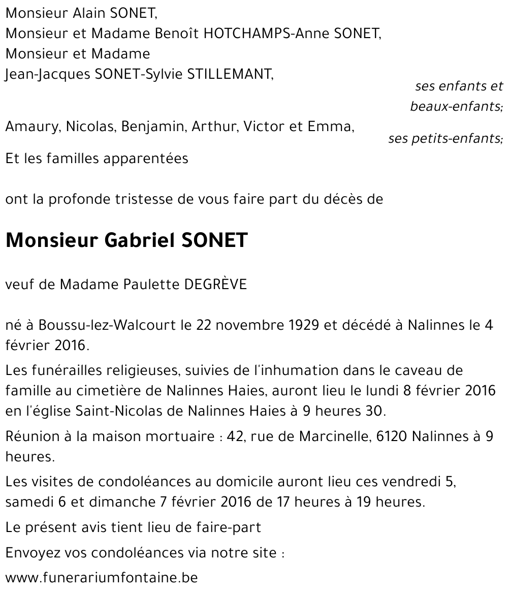 Gabriel SONET