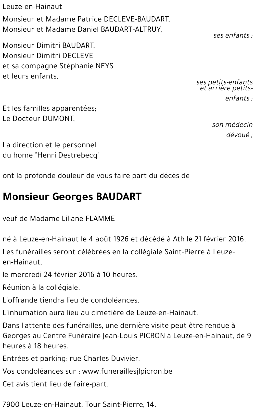 Georges BAUDART