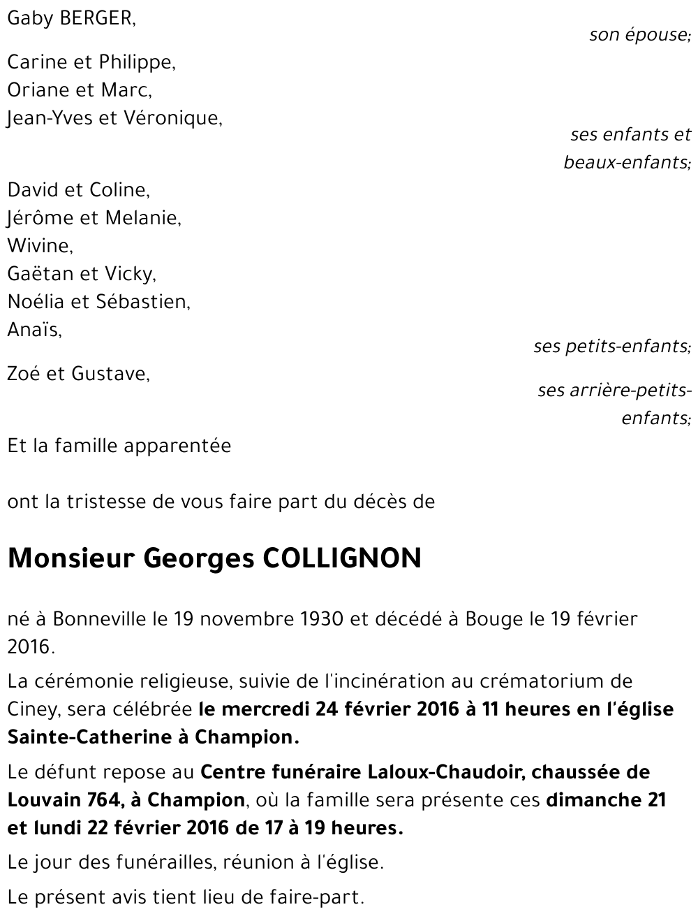 Georges COLLIGNON