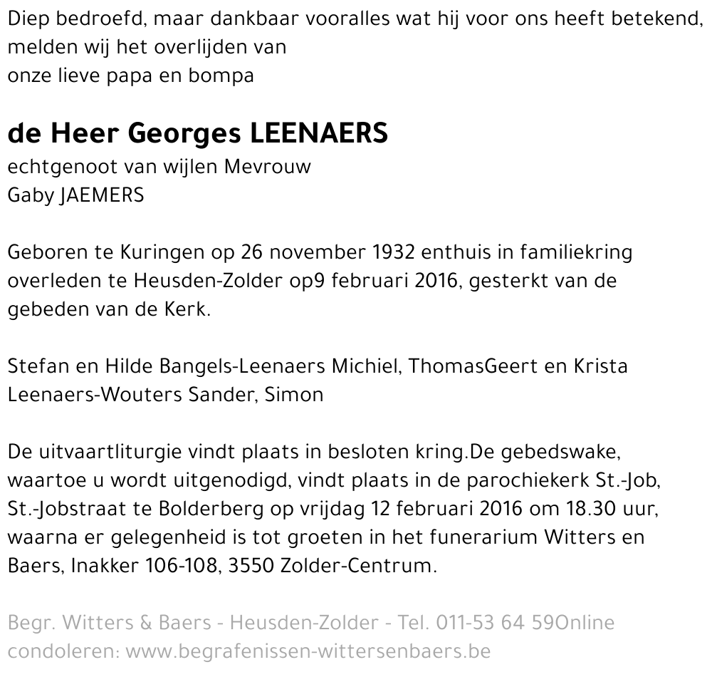 Georges Leenaers